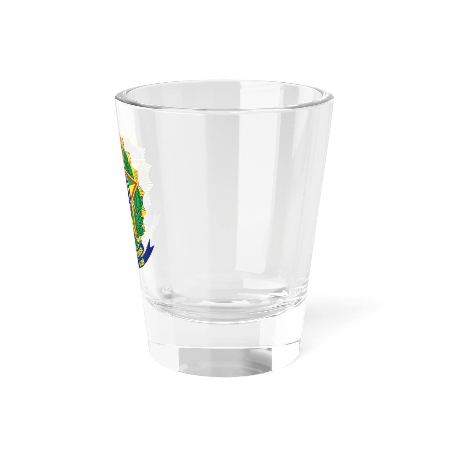 Coat of arms of Brazil (dark blue) - Shot Glass 1.5oz