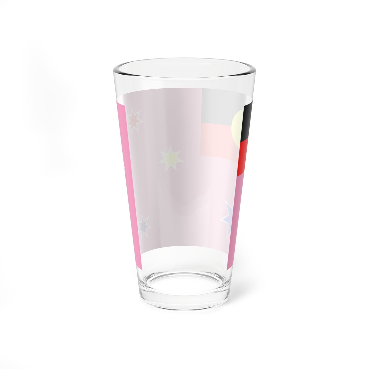 Australian Gay Pride with Aboriginal Flag Rainbow Crux 2-3 (Australia) Pint Glass 16oz