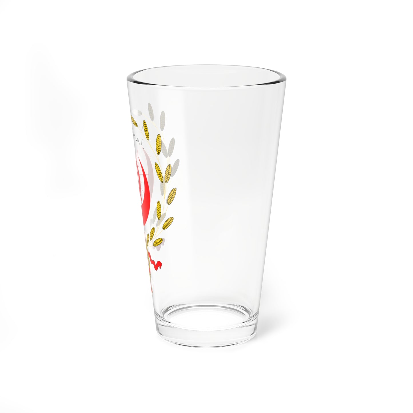 Unofficial Emblem of the Azerbaijan Soviet Socialist Republic 1920-1921 (Azerbaijan) (Coat of Arms) Pint Glass 16oz