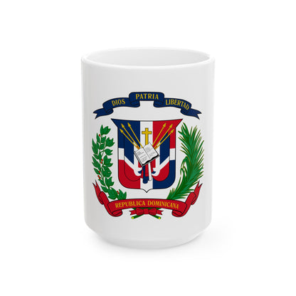 Coat of arms of the Dominican Republic - White Coffee Mug