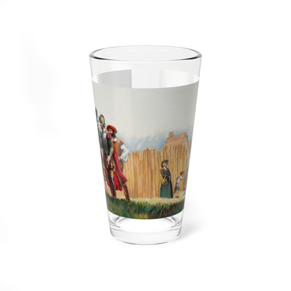 Squanto and the Miracle of Thanksgiving, interior illustrations (15), 2012 (Magazine Illustration) Pint Glass 16oz