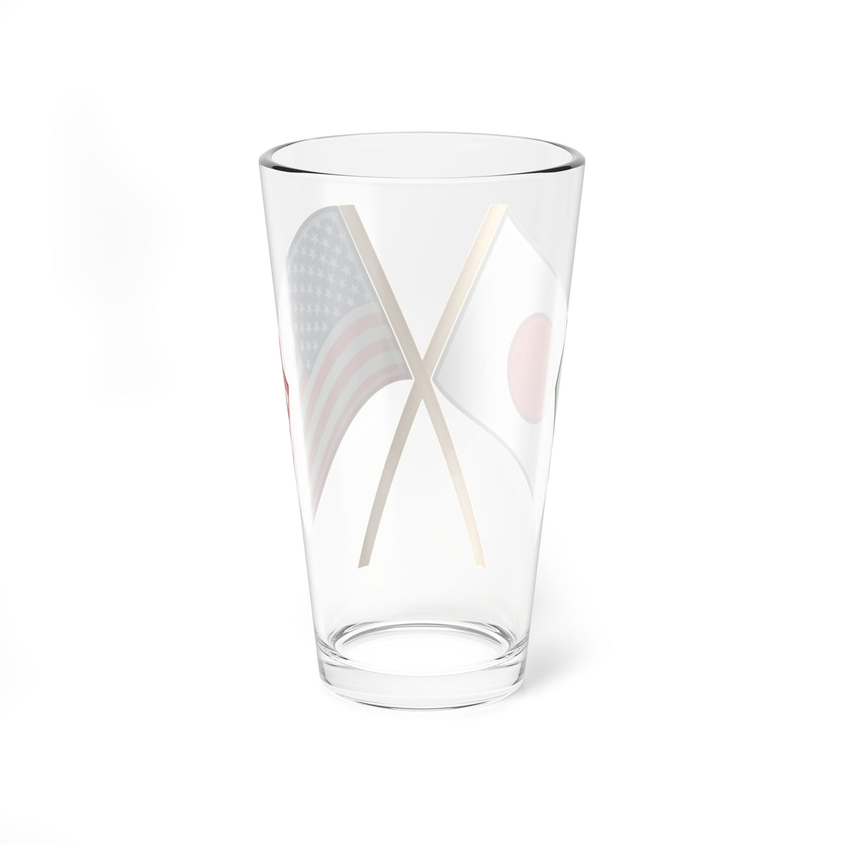Japan and U.S. flags (Japan) Pint Glass 16oz