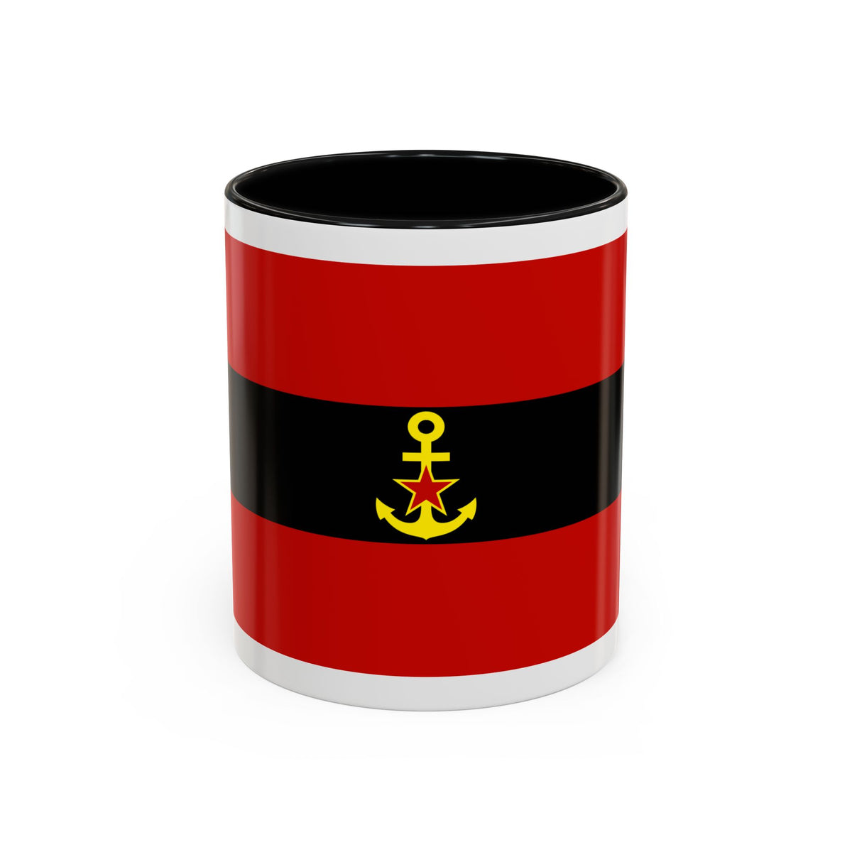 Naval Ensign of Albania 1946 to 1954 - Accent Coffee Mug