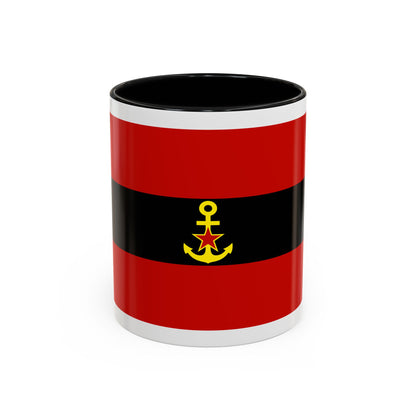 Naval Ensign of Albania 1946 to 1954 - Accent Coffee Mug