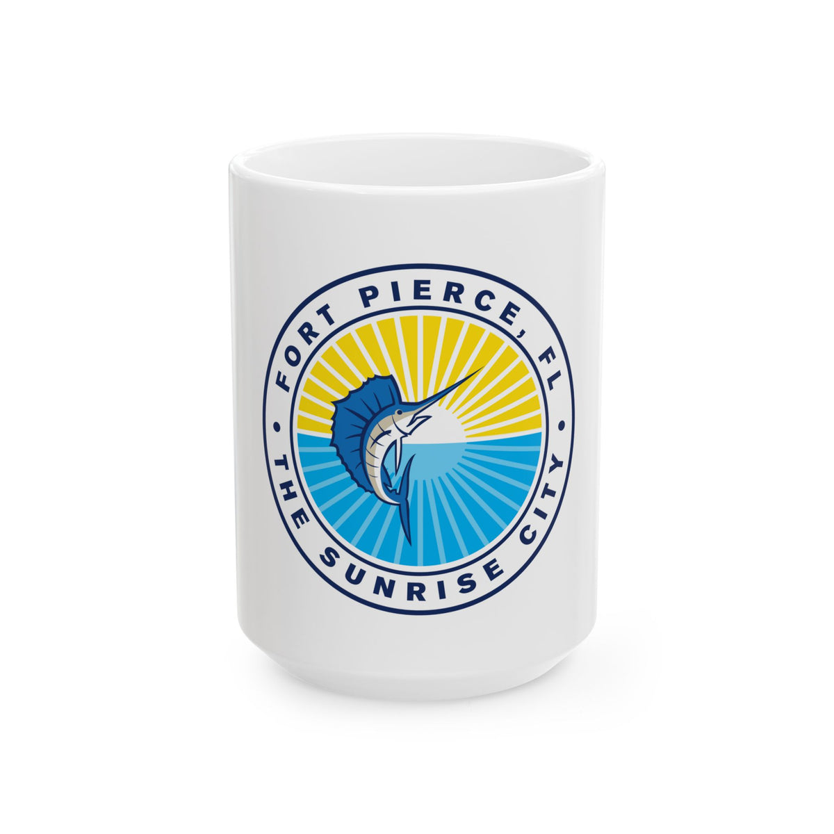 Seal of Fort Pierce Florida - White Coffee Mug