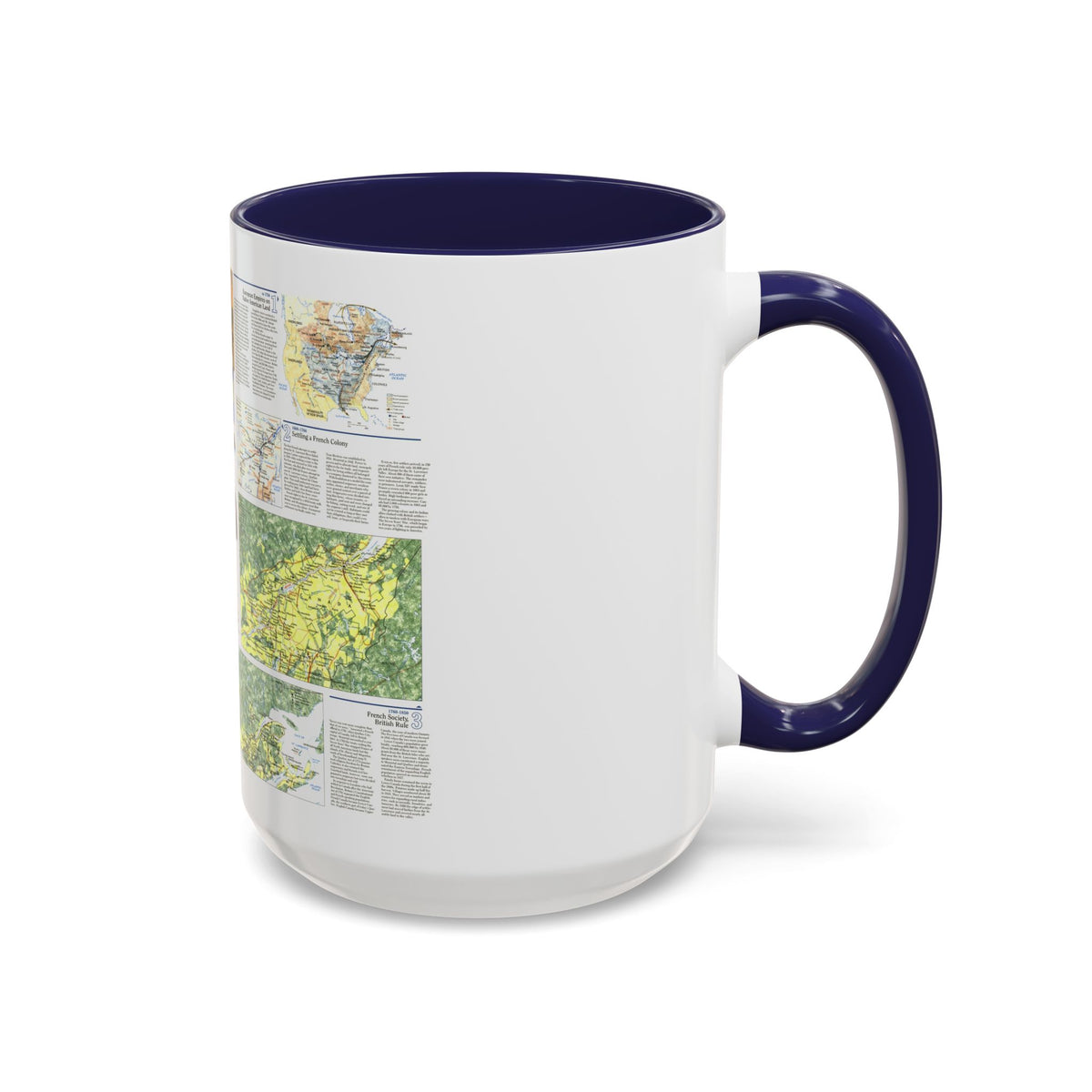 Canada - Quebec 2 (1991) (Map) Accent Coffee Mug
