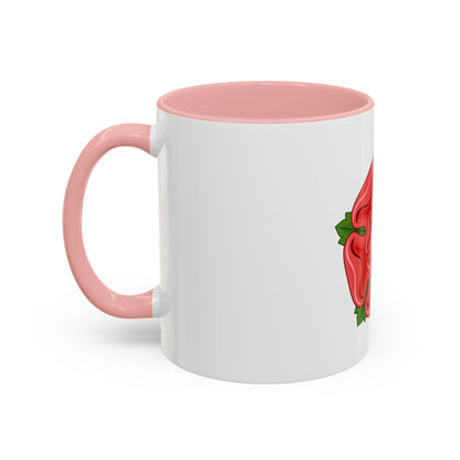 Red Rose Badge of Lancaster - Accent Coffee Mug