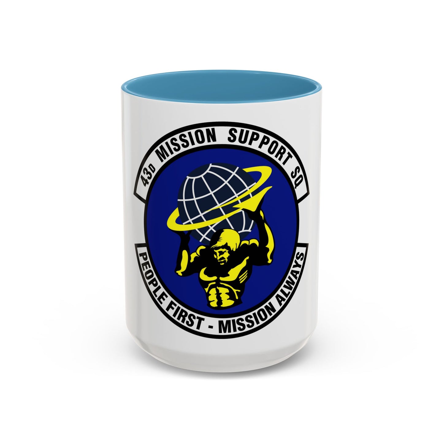 43d Mission Support Squadron (U.S. Air Force) Accent Coffee Mug