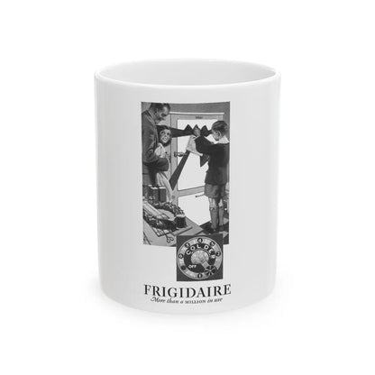 Frigidaire ad, Cosmopolitan, December 1929 - White Coffee Mug-11oz-Go Mug Yourself