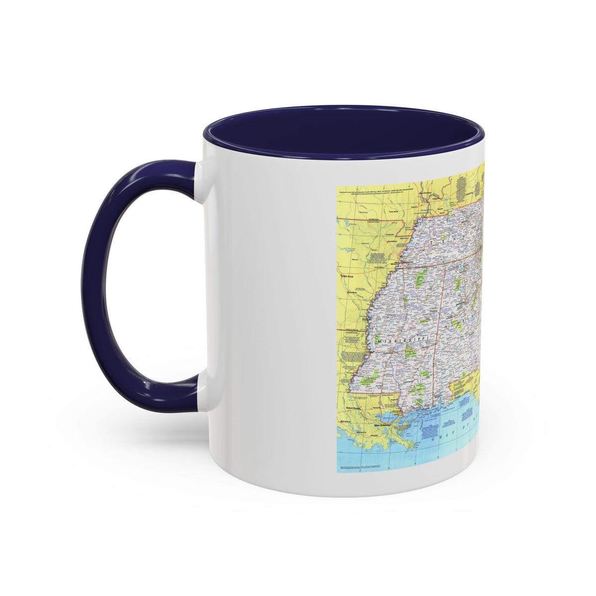 USA - Southeast 1 (1975) (Map) Accent Coffee Mug