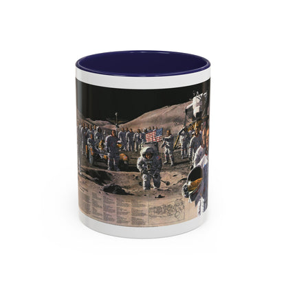 Space - Teammates in Mankind's Greatest Adventure (1973) (Map) Accent Coffee Mug