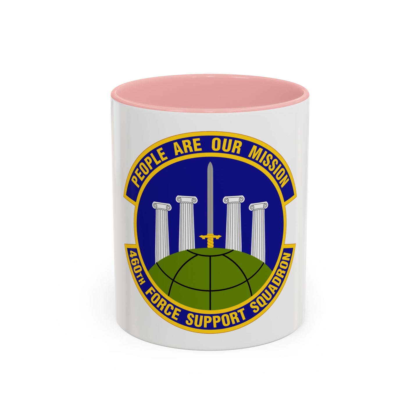 460 Force Support Squadron AFSPC (U.S. Air Force) Accent Coffee Mug