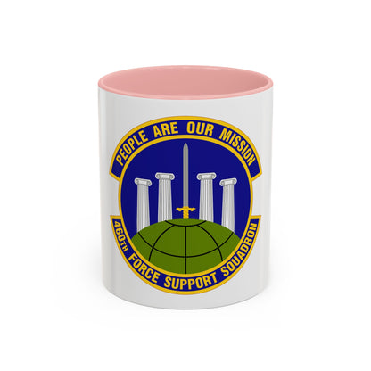 460 Force Support Squadron AFSPC (U.S. Air Force) Accent Coffee Mug
