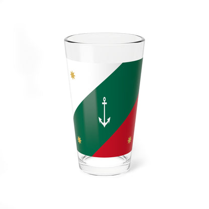 Naval jack of Mexico (Mexico) Pint Glass 16oz