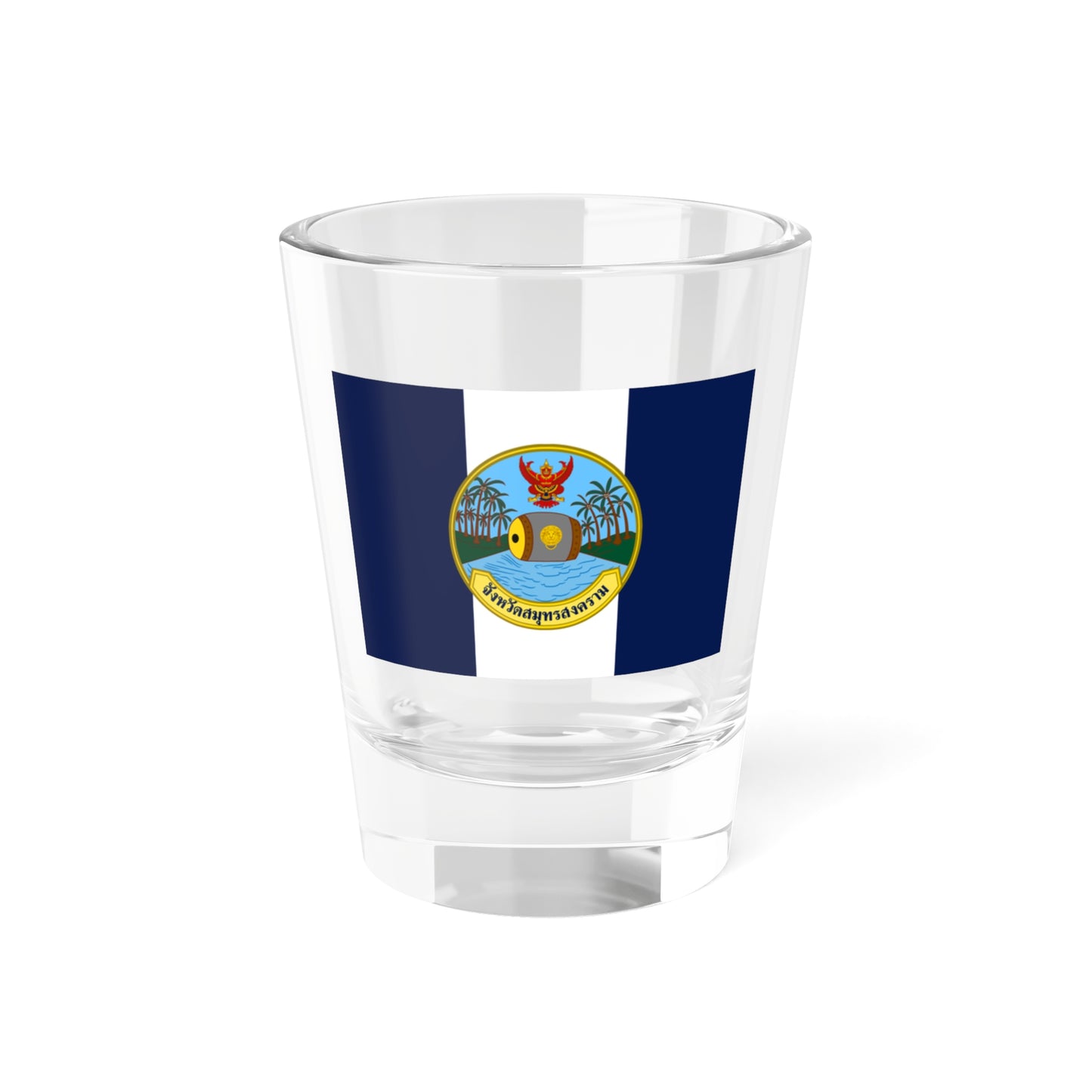 Flag of Samut Songkhram Province Thailand - Shot Glass 1.5oz