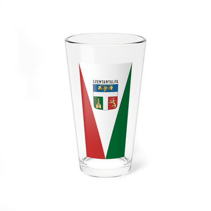 Flag of Szentantalfa (Hungary) Pint Glass 16oz