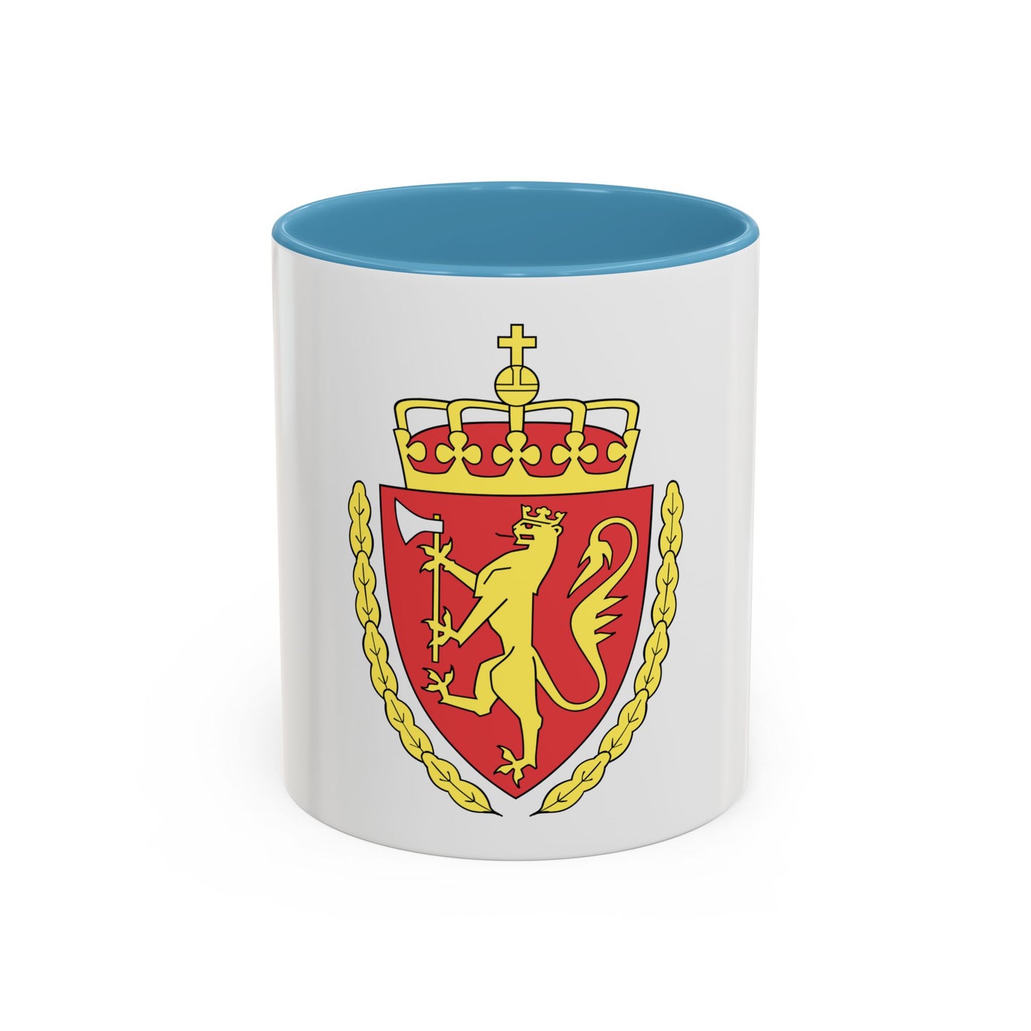 Coat of arms of the Norwegian Customs Service - Accent Coffee Mug
