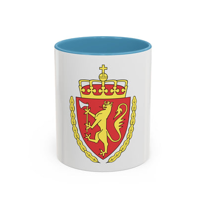 Coat of arms of the Norwegian Customs Service - Accent Coffee Mug