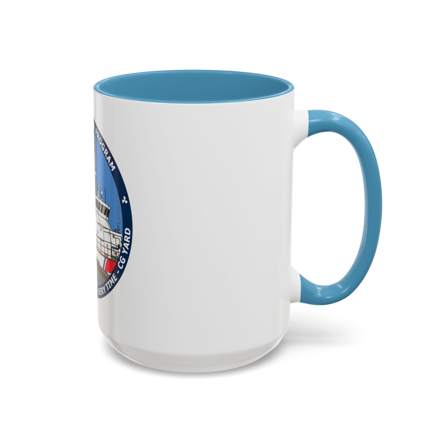 USCG Patrol Boat PBPL Bow to Stern Program (U.S. Coast Guard) Accent Coffee Mug