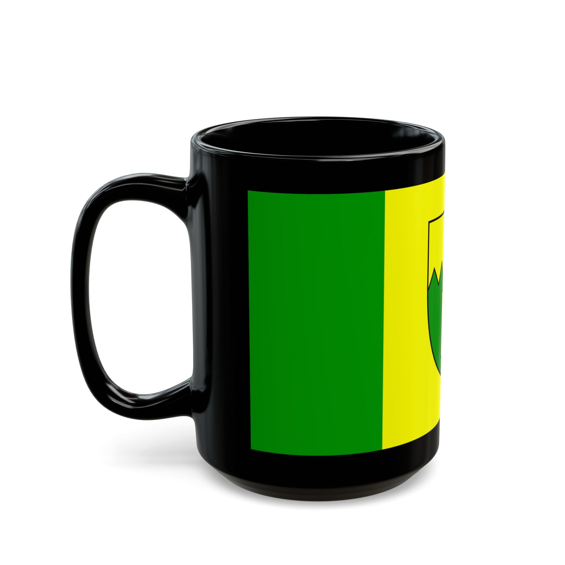 Flag of Kimberley British Columbia Canada - Black Coffee Mug-Go Mug Yourself