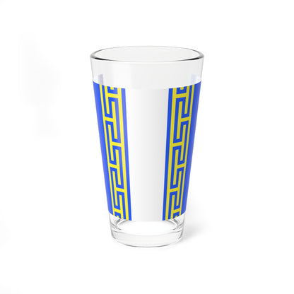 Drapeau fr departement Haute-Marne (France) Pint Glass 16oz