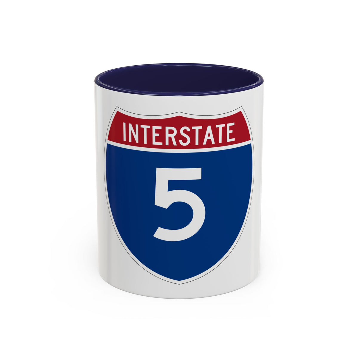 Interstate 5 (U.S. Highways) Accent Coffee Mug