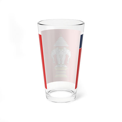 Flag of the Kingdom of Luang Phrabang 1893 - 1946 (France) Pint Glass 16oz