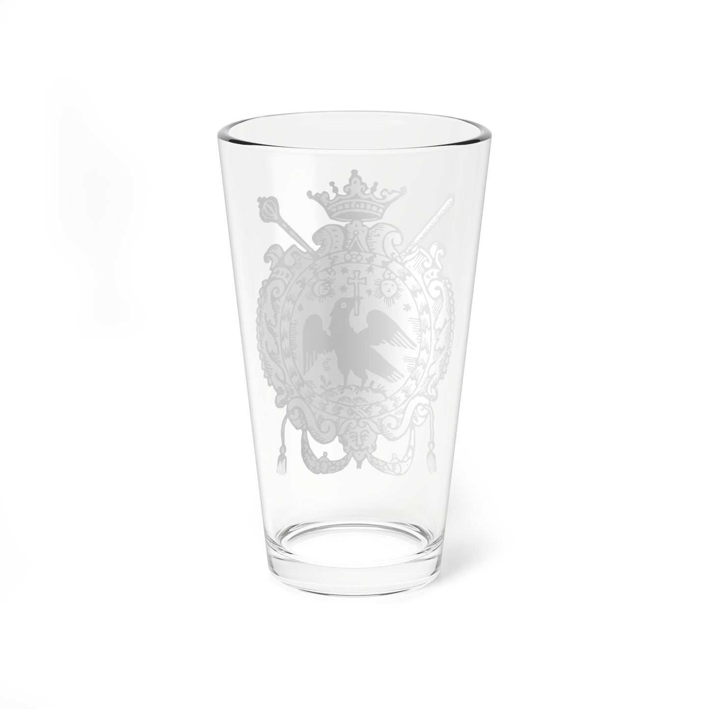 Coat of arms of Wallachia 1700 (Oman) (Coat of Arms) Pint Glass 16oz