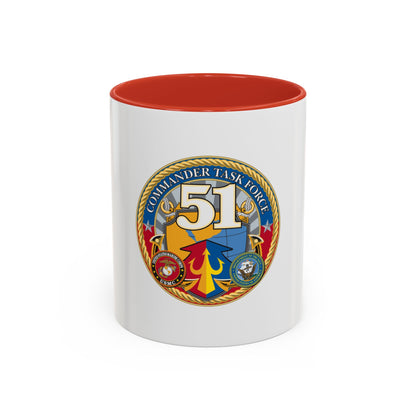 USCGC Command Task Force (U.S. Coast Guard) Accent Coffee Mug