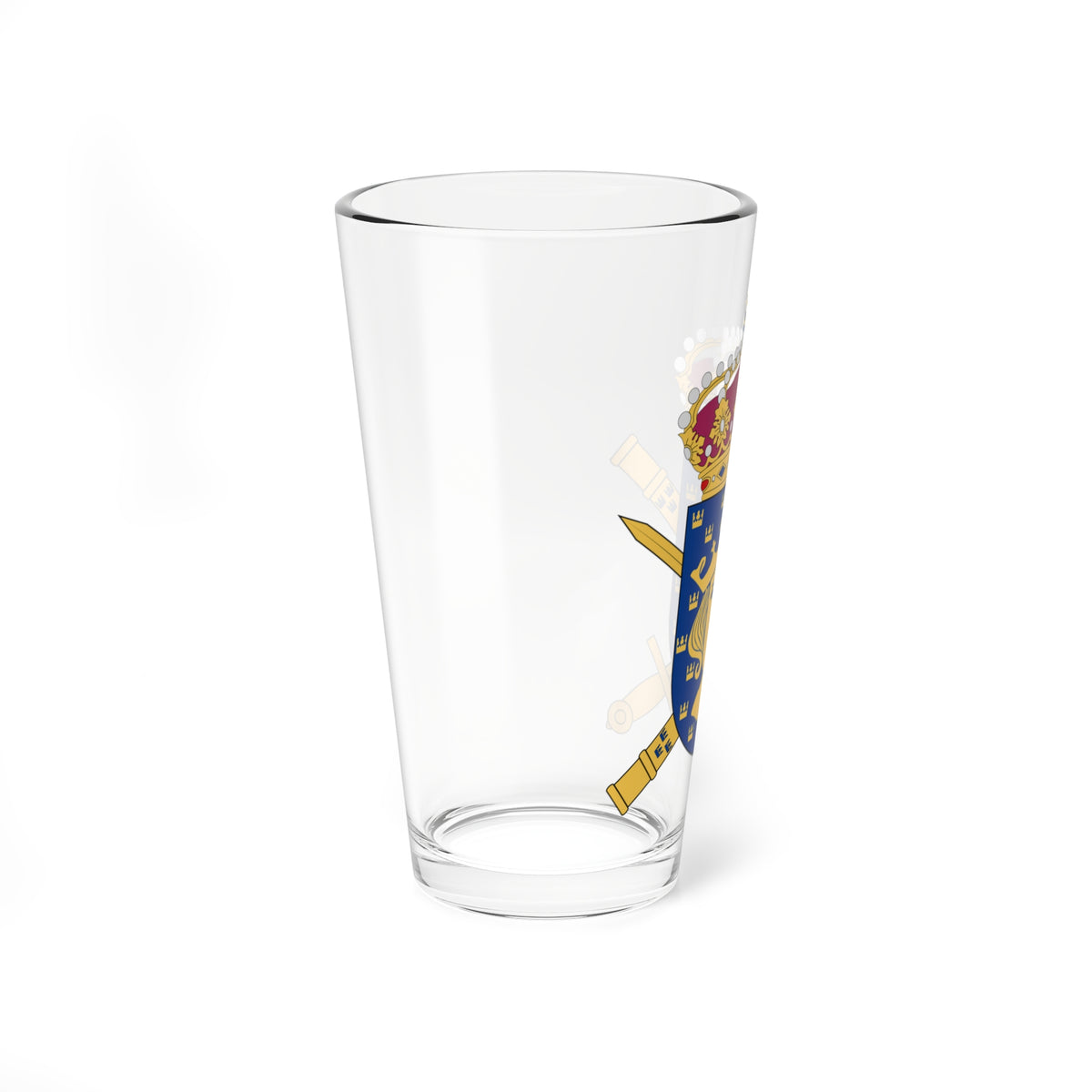 Överkommendanten i Stockholm vapen (Sweden) (Coat of Arms) Pint Glass 16oz