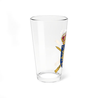 Överkommendanten i Stockholm vapen (Sweden) (Coat of Arms) Pint Glass 16oz
