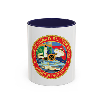 USCG Sector Miami (U.S. Coast Guard) Accent Coffee Mug