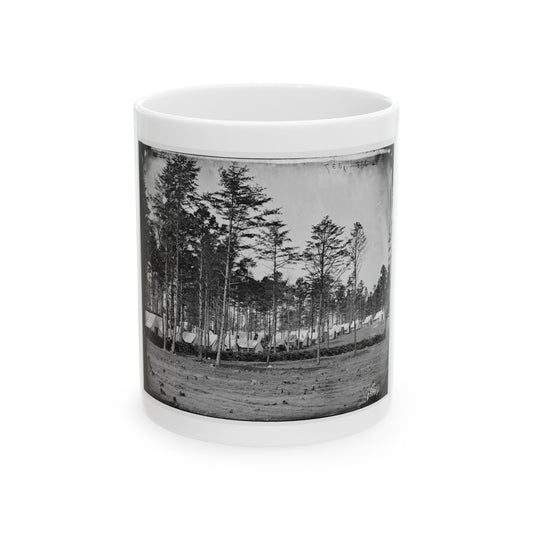 Brandy Station, Virginia. Headquarters, Army Of The Potomac. Eastern Half Of The Camp (U.S. Civil War) White Coffee Mug