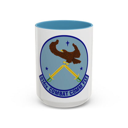 914th Combat Communications Flight (U.S. Air Force) Accent Coffee Mug