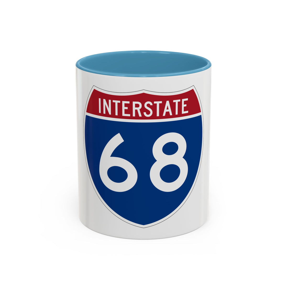 Interstate 68 (U.S. Highways) Accent Coffee Mug