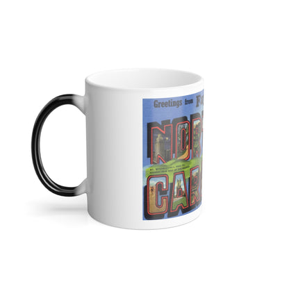 Greetings from Fayetteville North Carolina (Greeting Postcards) Color Changing Mug 11oz