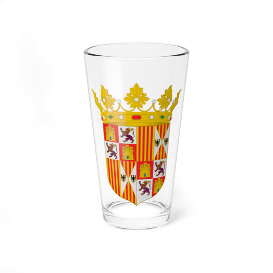 Escudo de los reyes Católicos (Spain) (Coat of Arms) Pint Glass 16oz