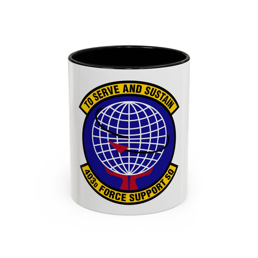 403 Force Support Squadron AFRC (U.S. Air Force) Accent Coffee Mug
