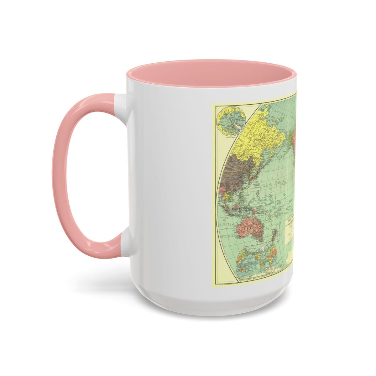 World Map (1932) (Map) Accent Coffee Mug