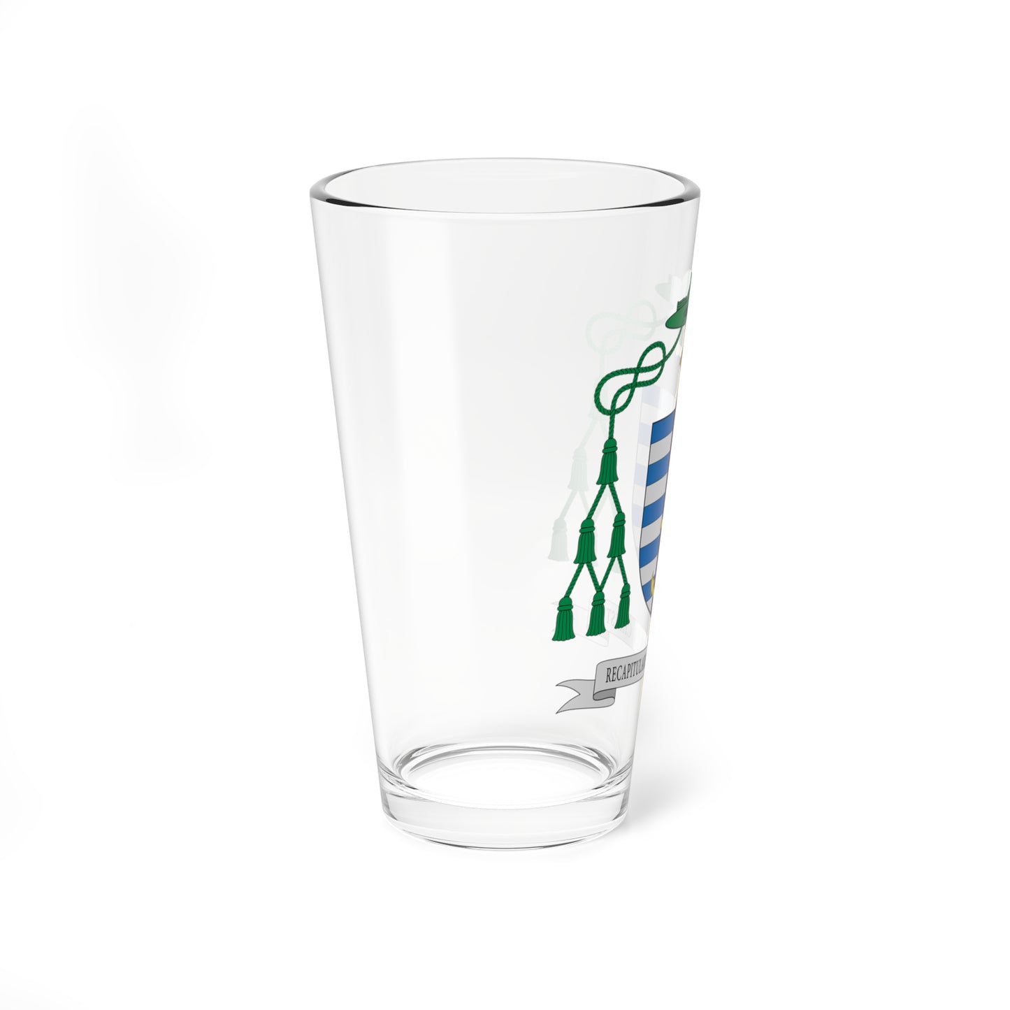 Escudo de Edmilson Tadeu Canavarros dos Santos (Spain) (Coat of Arms) Pint Glass 16oz