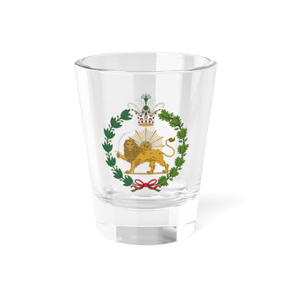 Imperial Emblem of the Qajar Dynasty Lion and Sun (Iran) (Coat of Arms) Shot Glass 1.5oz