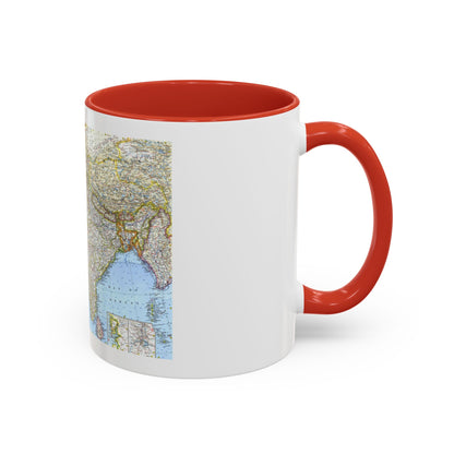 Asia - Southwest (1963) (Map) Accent Coffee Mug
