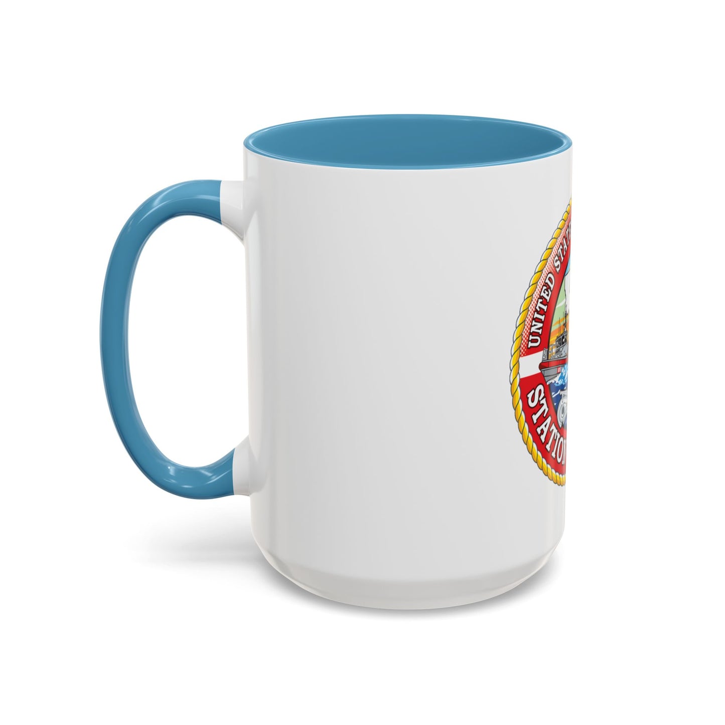 USCG Station Venice (U.S. Coast Guard) Accent Coffee Mug