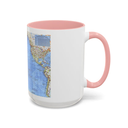 Pacific Ocean (1969) (Map) Accent Coffee Mug