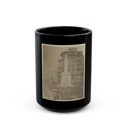 6th Massachusetts Bivouacked In Monument Sq., Baltimore (U.S. Civil War) Black Coffee Mug