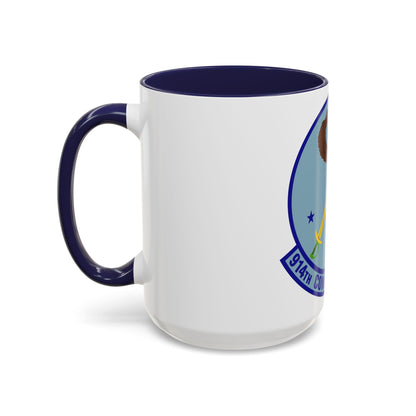 914th Combat Communications Flight (U.S. Air Force) Accent Coffee Mug