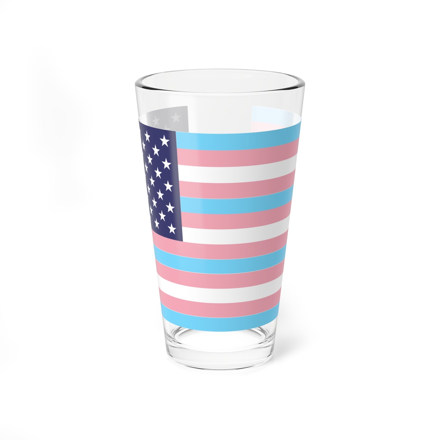USA Transgender flag (United States) Pint Glass 16oz