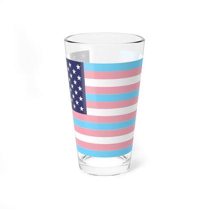USA Transgender flag (United States) Pint Glass 16oz