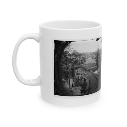 Antietam, Maryland. Burnside Bridge. Photographed From A Tree (U.S. Civil War) White Coffee Mug