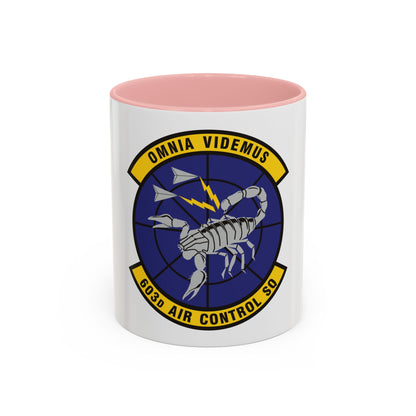 603d Air Control Squadron (U.S. Air Force) Accent Coffee Mug